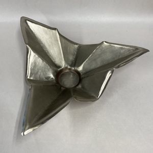 Hammered Metal Candle Votive Holder Origami Geometric Silver Color Modern Large